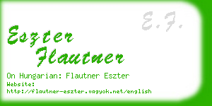 eszter flautner business card